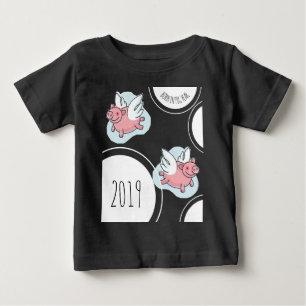Flygande Grisar Nyfödd bebis, född anpassningsbar  T Shirt