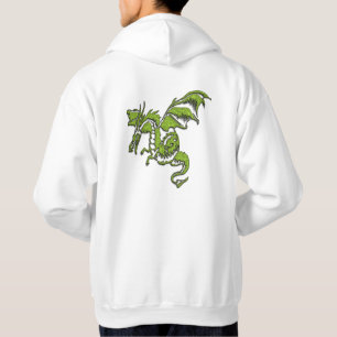 Flygande Grönt Dragon Hoodie