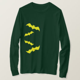 Flygande gula halloweenfladdermöss t shirt