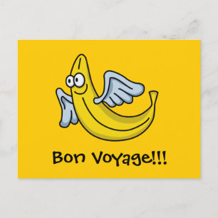 Flygande Gult Banana Vykort