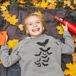 Flygande Halloween Galaxy Fladdermus och Stars T Shirt