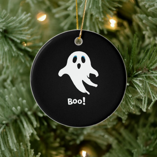 Flygande Halloween-ghost Julgransprydnad Keramik (Träd)