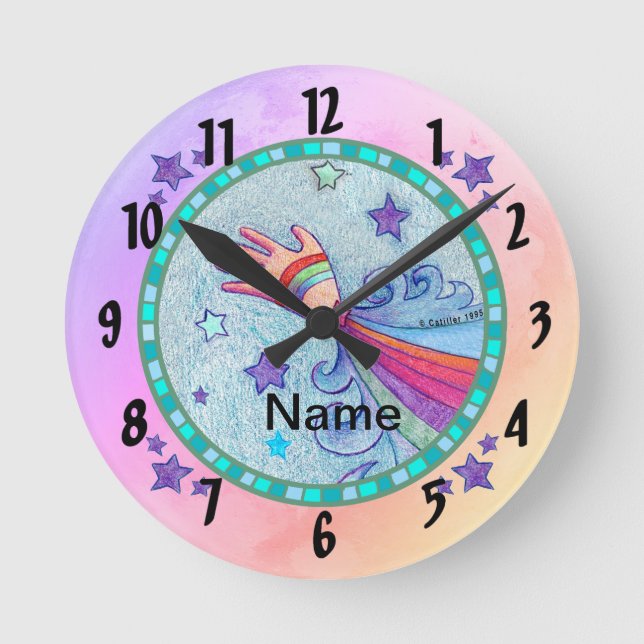 Flygande handklocka rund klocka (Framsida)