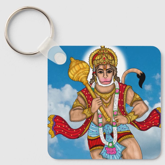 Flygande Hanuman-nyckelring Nyckelring (Framsida)