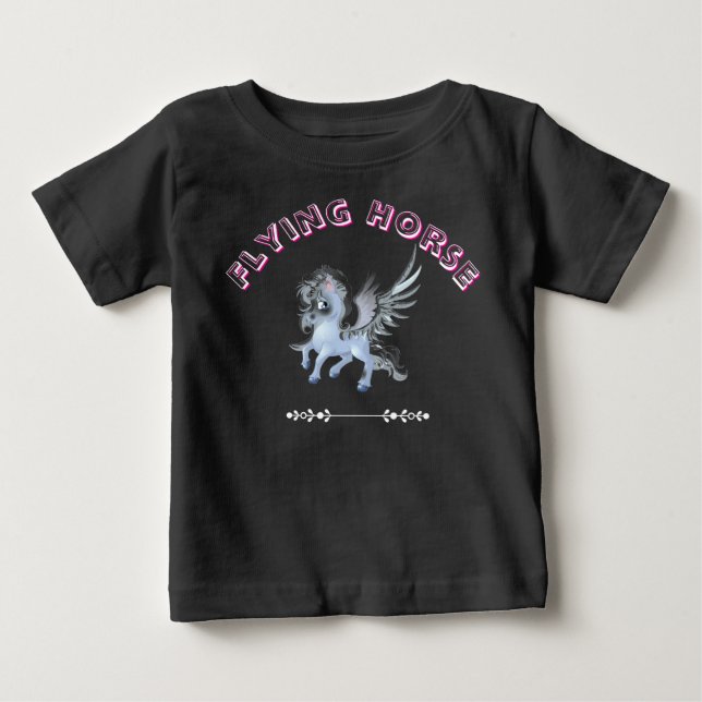 Flygande hästkids T-Shirt - Magic Horse Design (Framsida)