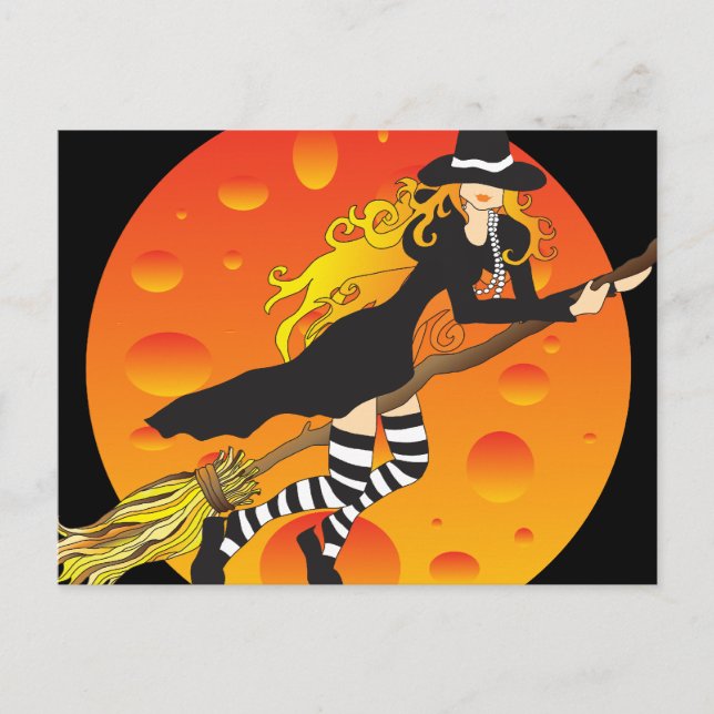 flygande häxa_2 vykort (Framsida)