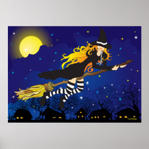 flygande häxa poster