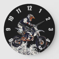 Flygande High Motocross Dirt-Bike Racer
