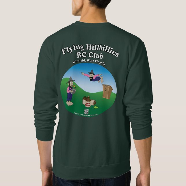 Flygande Hillbillies-sweatshirt Lång Ärmad Tröja (Baksida)