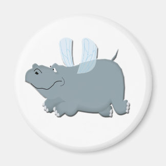 Flygande Hippo Magnet