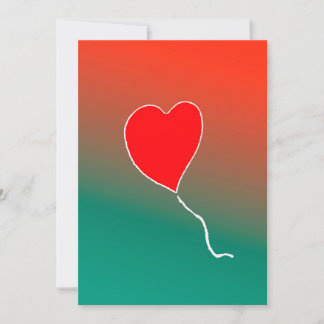Flygande hjärta inbjudningar