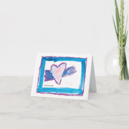 Flygande hjärta - Kids Art för CHOC Kort