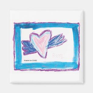 Flygande hjärta - Kids Art för CHOC Magnet