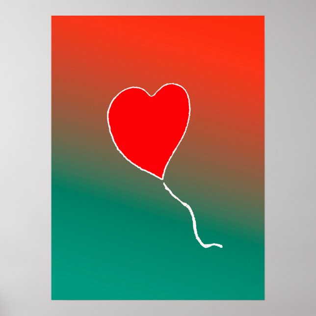 Flygande hjärta poster (Framsidan)