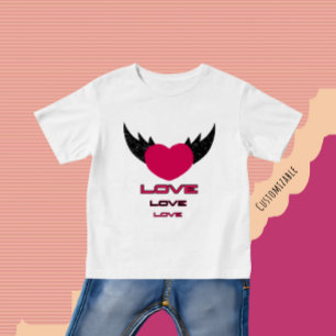 Flygande hjärta t shirt