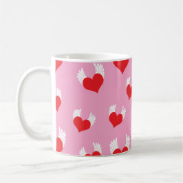 Flygande hjärtkaffe Mugg