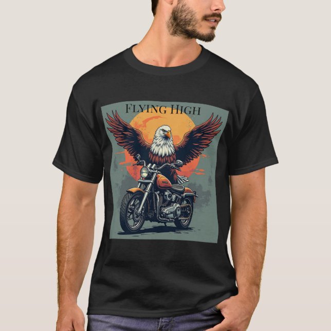 Flygande hög cykeltröja t shirt (Framsida)