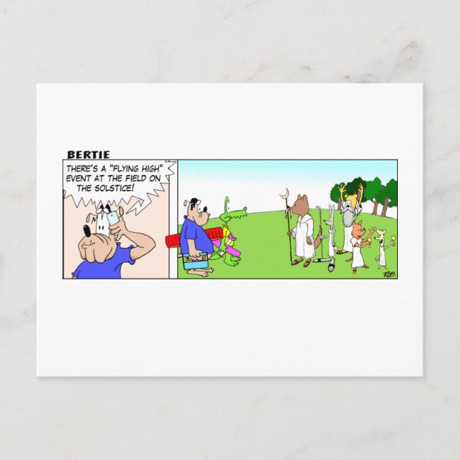 Flygande hög vykort (Framsida)