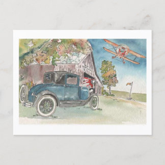 Flygande hög vykort