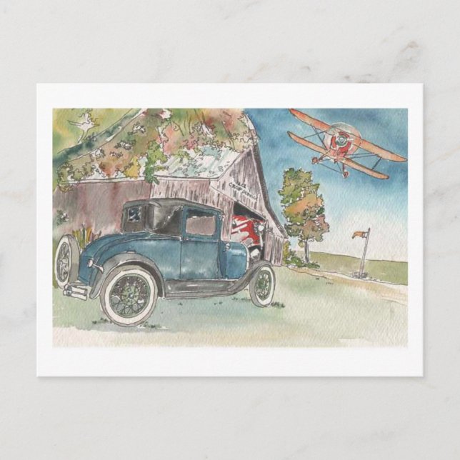 Flygande hög vykort (Framsida)