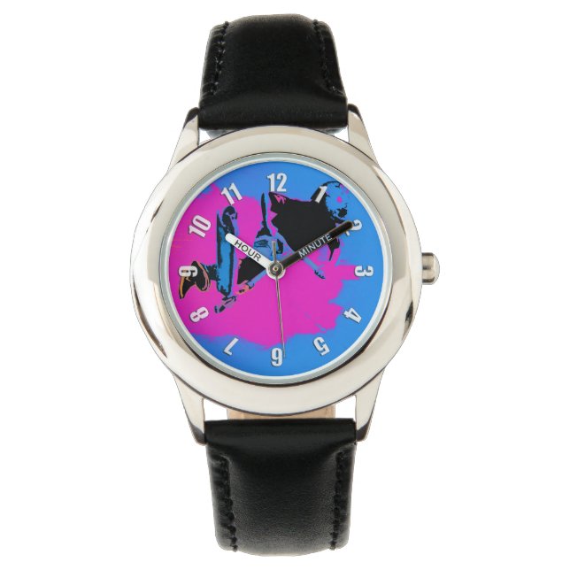 Flygande högstadig skottfot i Luft Armbandsur (Framsida)