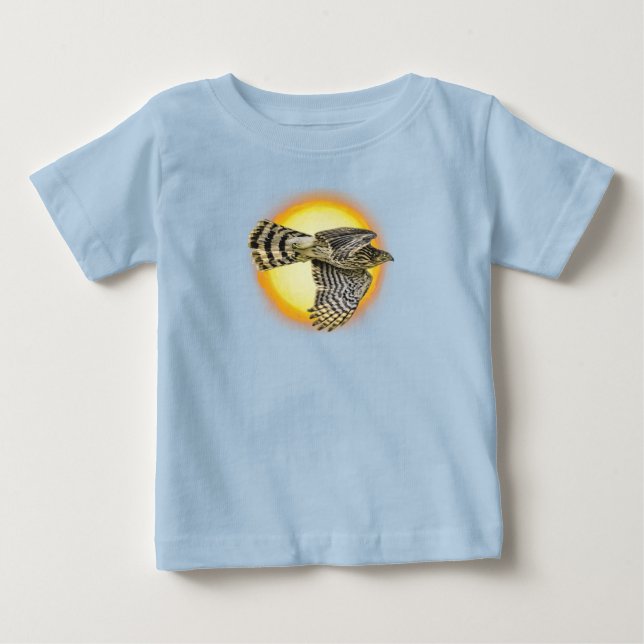Flygande hök brand t shirt (Framsida)
