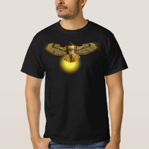 Flygande hök i solen t shirt