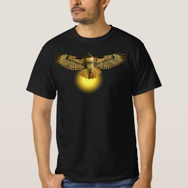 Flygande hök i solen t shirt (Framsida)