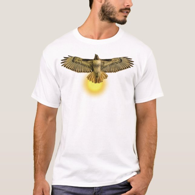 Flygande hök i solen t shirt (Framsida)
