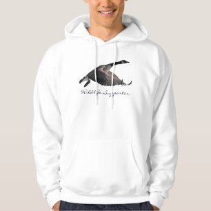 Flygande Kanada Goose Wildlife Supporter Hoodie