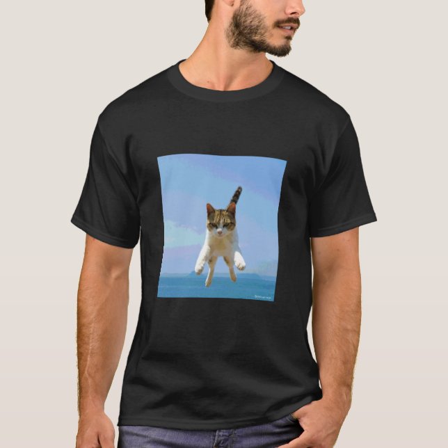 flygande katt3_001 t shirt (Framsida)