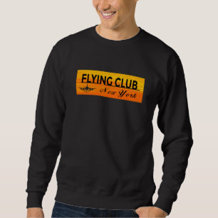 Flygande klubb New York-tröja Lång Ärmad Tröja