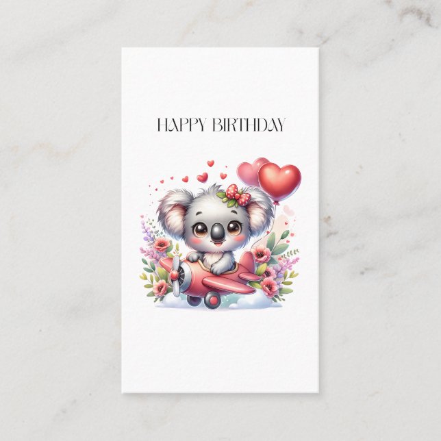 Flygande Koala Födelsedag (Framsida)