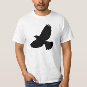 Flygande Kråka och Fläkt Svan Silhouette T Shirt