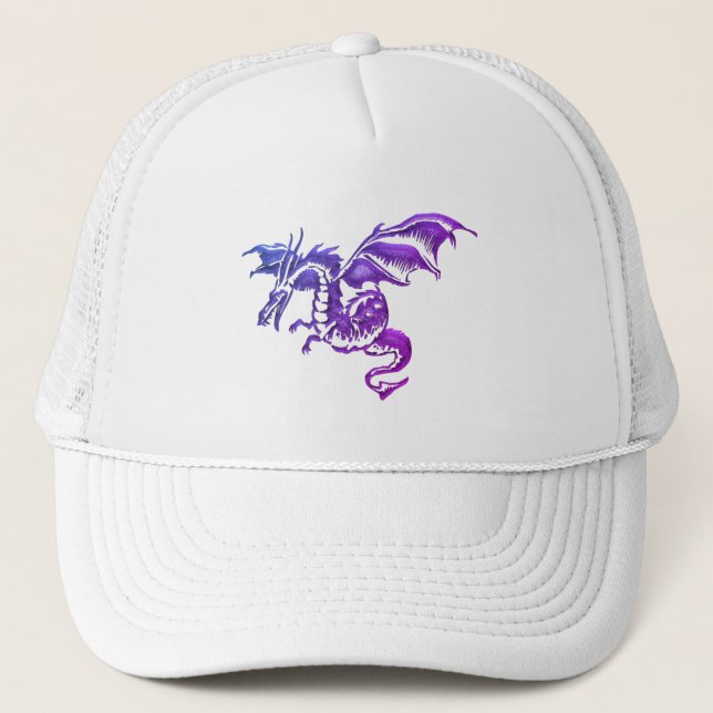 Flygande Lila Dragon mot White Keps (Framsida)
