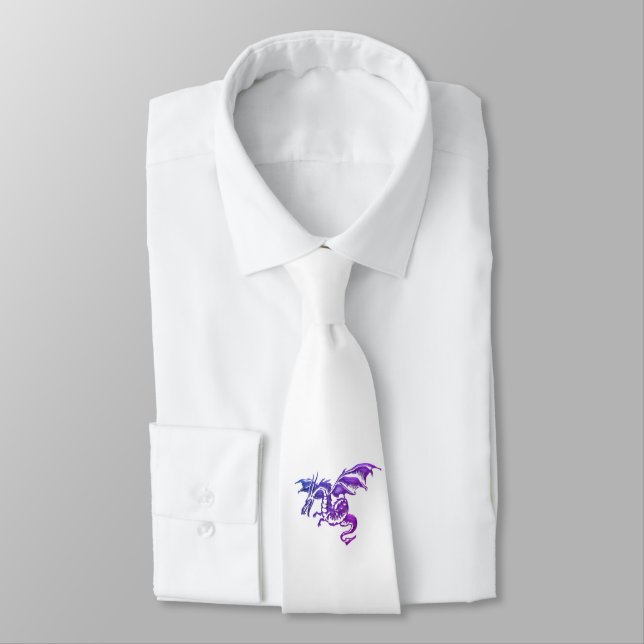 Flygande Lila Dragon mot White Slips (Bunden)