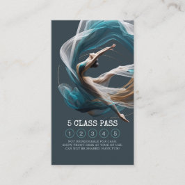 Flygande Luft Yoga Instructor 5 Class Pass Lojalitetskort