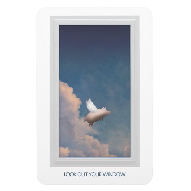 flygande magnet gris (Vertikal)