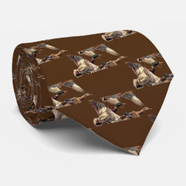 Flygande Mallard Ankor på Brown Slips