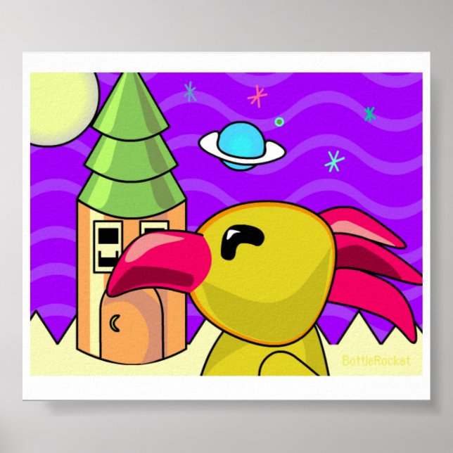 Flygande man poster (Framsidan)