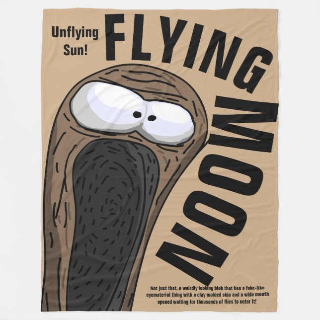 Flygande Måne Blanket Fleecefilt (Framsidan)