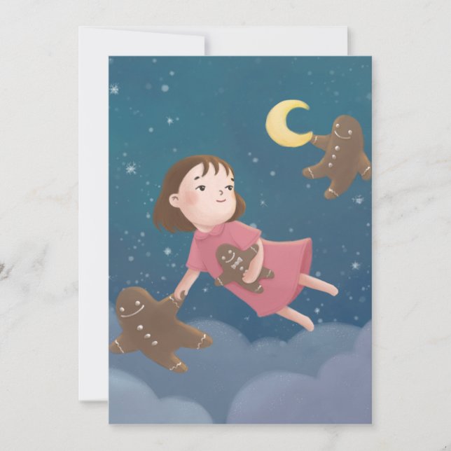 Flygande med Gingertea Cookies Dream Inbjudningar (Framsida)