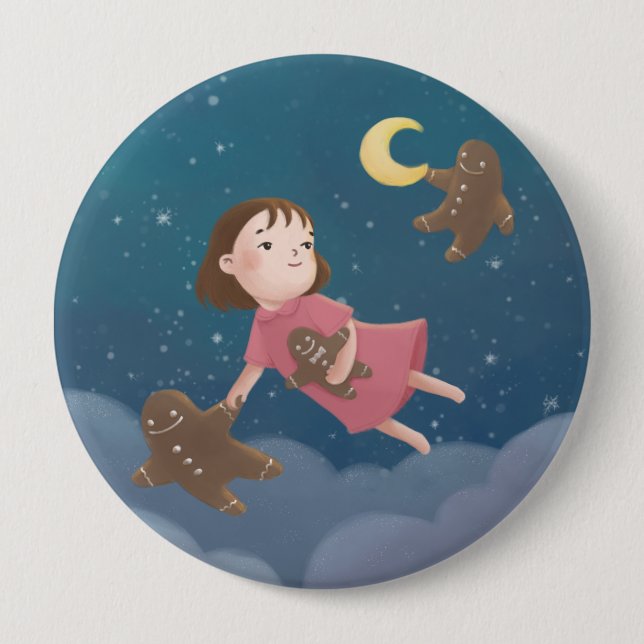 Flygande med Gingertea Cookies Dream Knapp (Framsida)