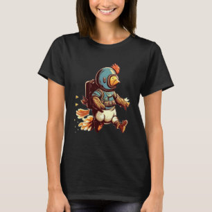 Flygande med Jet Pack Chicken T Shirt