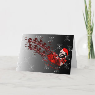 Flygande Monkey Santa Helgkort