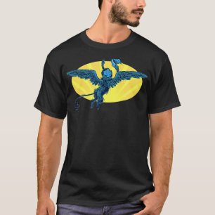Flygande Monkey Wave Adjö Sunset Wizard of Oz T Shirt