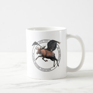 Flygande moose Aviation Kaffemugg