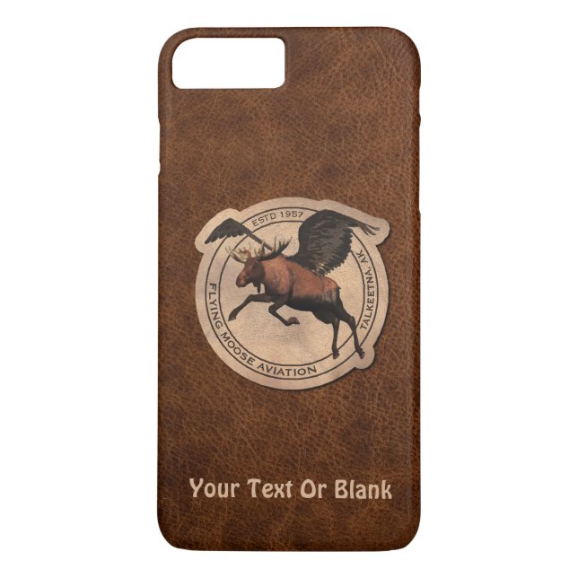 Flygande moose Aviation Patch Case-Mate iPhone Skal (Baksida)