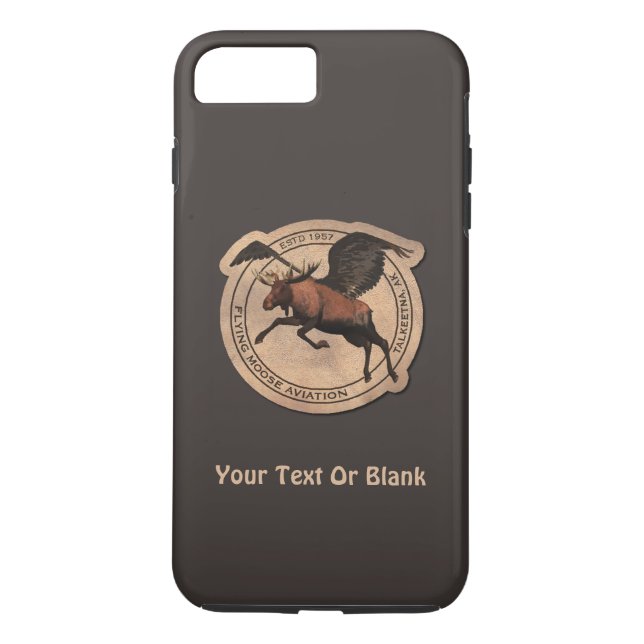 Flygande moose Aviation Patch Case-Mate iPhone Skal (Baksida)