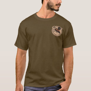 Flygande moose Aviation Patch T Shirt